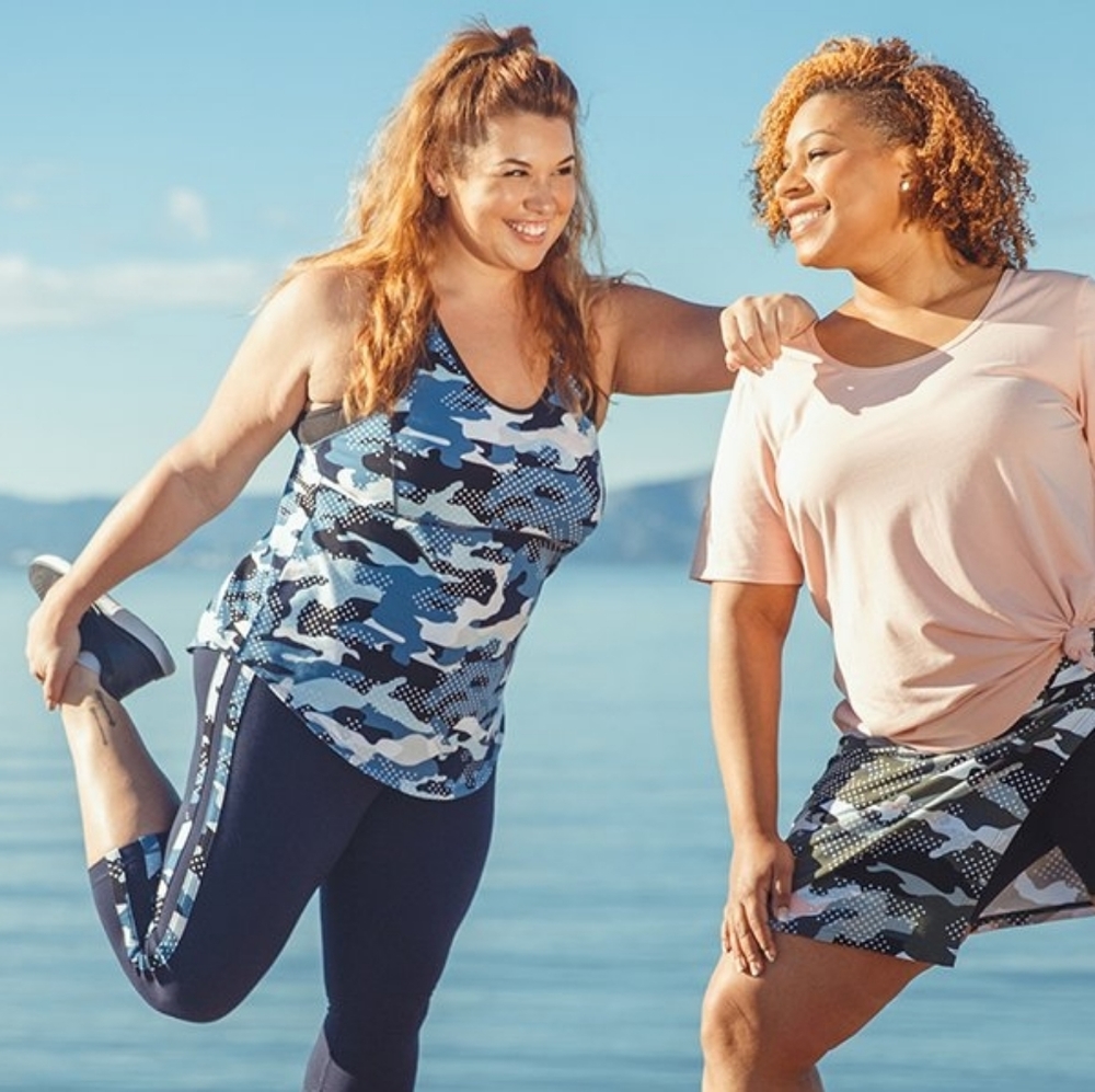 RAINBEAU 💕Moss & Pink Camo Jessie Keyhole Tank